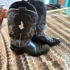 Ariat Black and Gray Heeled Boots